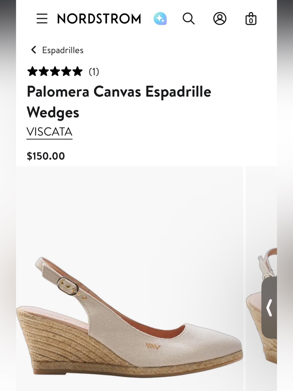 Viscata Palomera Canvas Espadrille Wedges beige slingback cotton Spain 41 / 10 - Picture 7 of 15